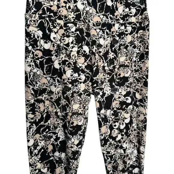 LuLaRoe Skeleton Bone Print Leggings OS - Picture 2 of 6